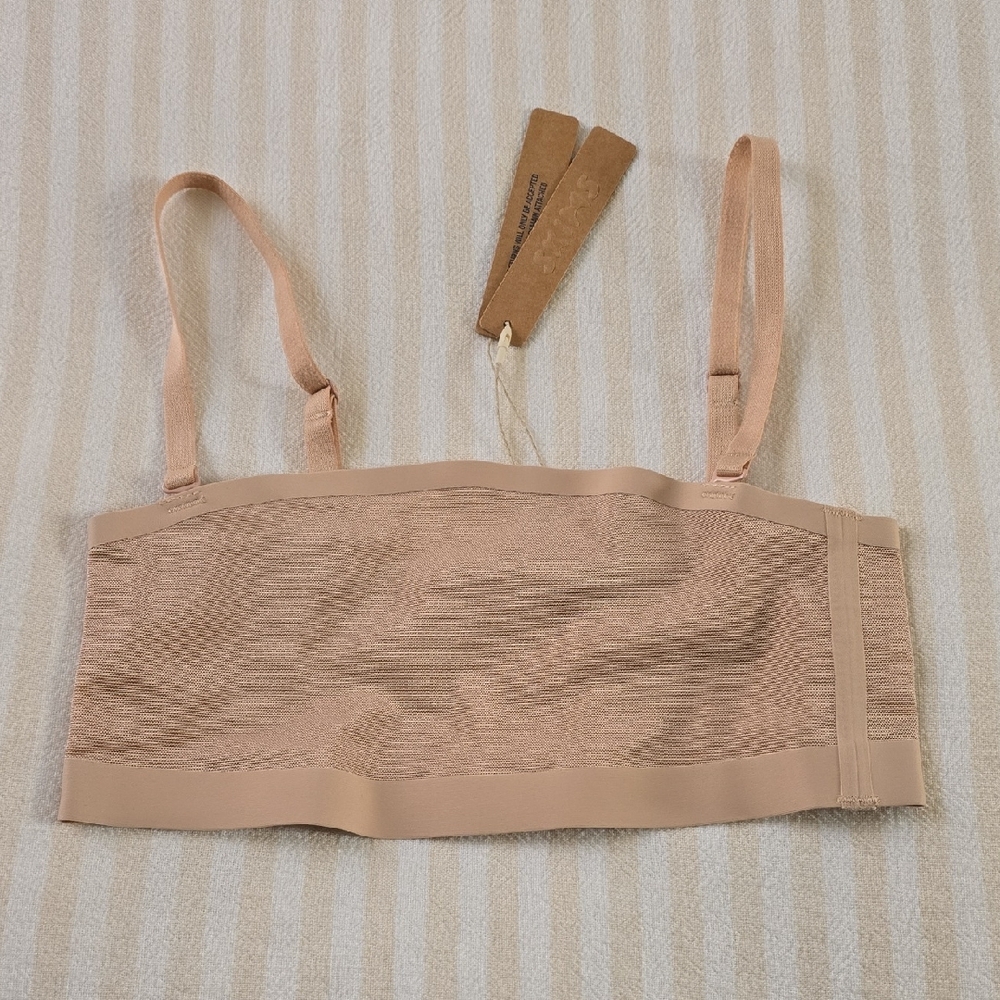 SKIMS Sheer Sculpt Bandeau Size:XXS Clay